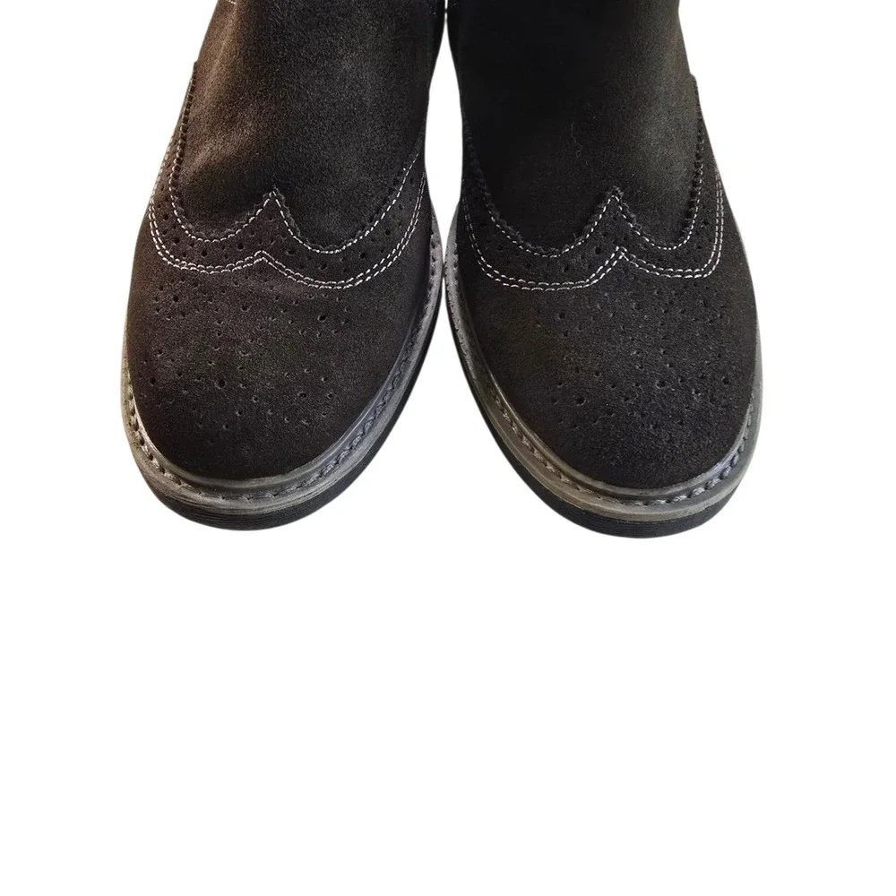 Perry Ellis Portfolio Mens Chelsea Ankle Boots‎ Size 10.5 Black Pull On